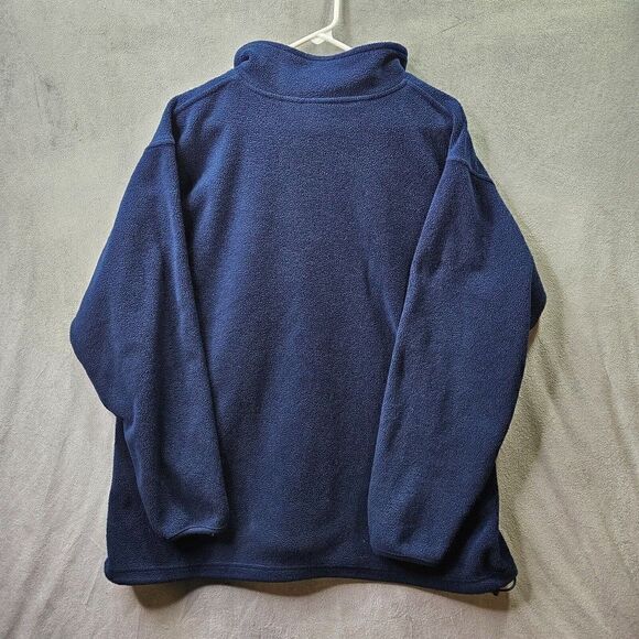 Champs Sports Sweater Mens Large Blue Fleece 1/4 Zip Pullover Jacket - Picture 6 of 10
